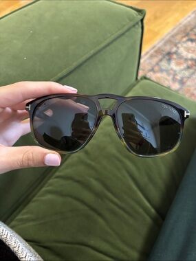 Tom Ford Tortoise Frame Sunglasses with Dark Smoke Lenses